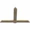 Ekena Millwork Eugene Rough Sawn Timber Gable Bracket, Douglas Fir, 60"W x 40"H x 2"D x 6"F, 16/12 Pitch GBW060X40X0206EUG00RDF - alternate 5